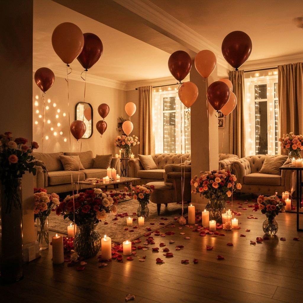 Surprise home decoration setup